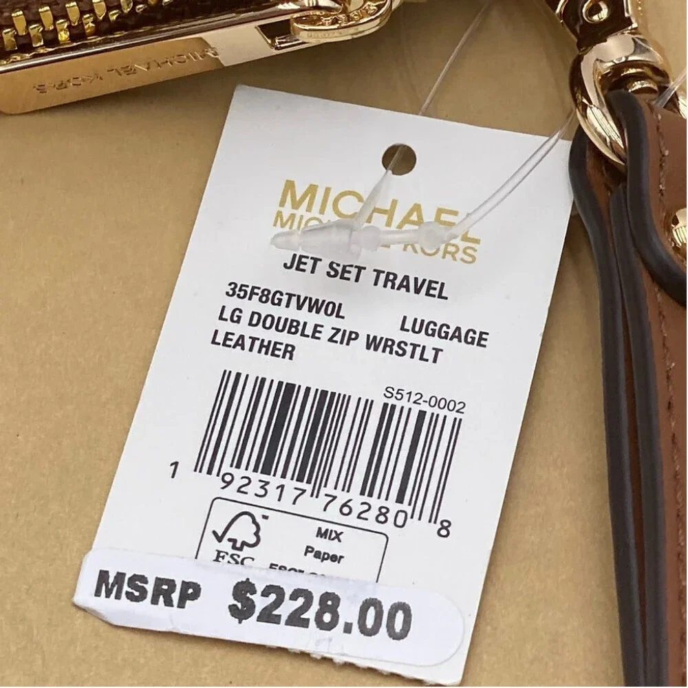 Michael Kors DoubleZip Wallet Wristlet Luggage